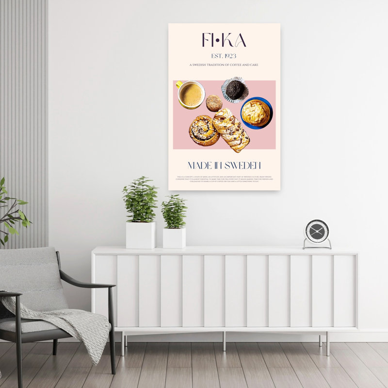 Swedish Fika Pastries by Nazma Khokhar - Wrapped Canvas Print, 91.44 cm H x 60.96 cm W