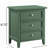 Luca 3-drawer Nightstand - Vintage Green-1851894301