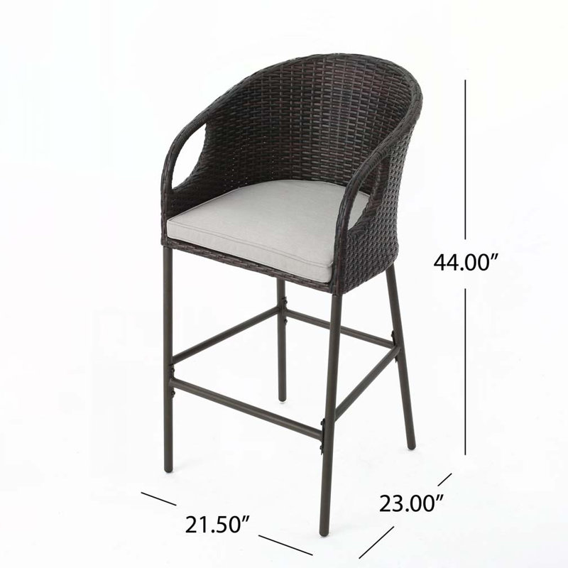 Tabourets d'extérieur en rotin PE