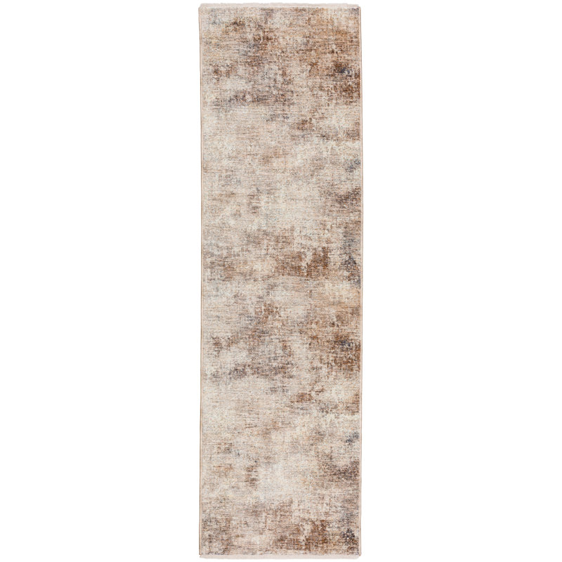 Mitsuhiro Machine Woven Abstract Area Rug, Runner 2'3" x 7'10"