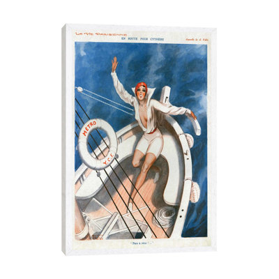 1920s La Vie Parisienne Magazine Plate - Print on Canvas