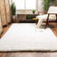 Tapis blanc à poils longs Ambriz-901424351