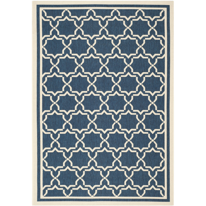 Dirks Performance Geometric Indoor/Outdoor Area Rug, Rectangle 2' x 3'7"