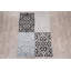 Tapis noir/beige zone Bertie