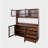 63 Inches W Large Kitchen Wall Cabinet, Freestanding Storage Cabinet Kitchen Cabinet, with 4 Doors, 4 Drawers, and Microwave Rack, Walnut Color-550355505