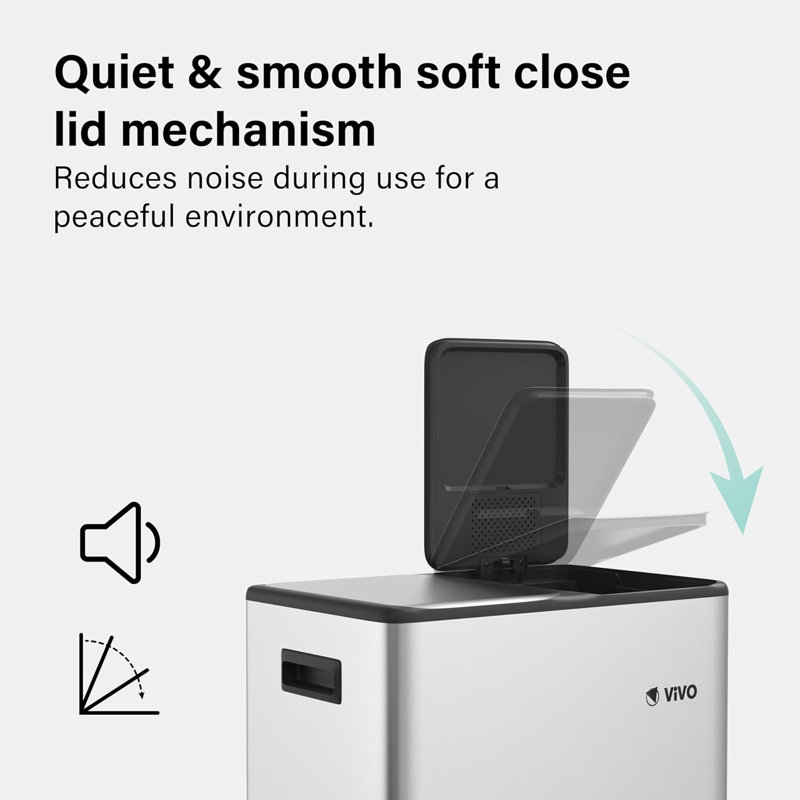 Metal Multi-Compartment Rubbish & Recycling Bin
