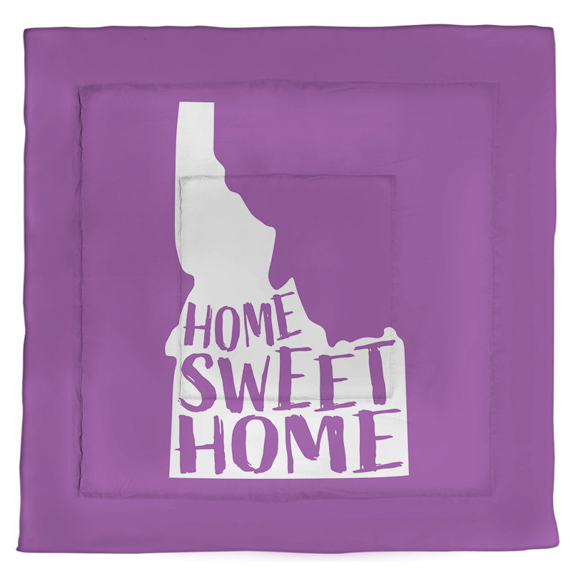 Idaho Modern & Contemporary Polyester Percale Comforter, Queen Comforter, Violet