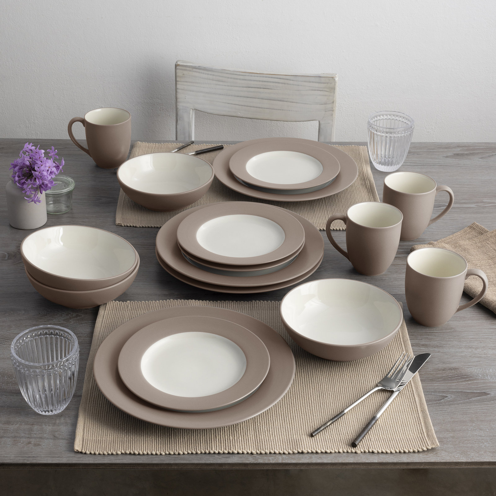Noritake Colorwave Rim Salad Plates, 8-1/4", Clay