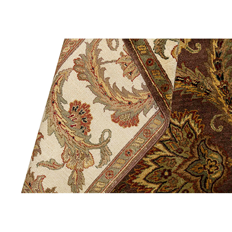 Trinity Hand-Knotted High-Quality Brown and Ivory Area Rug