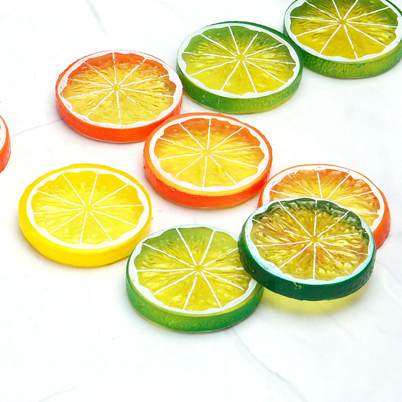 Simulation de tranches de citron artificielles Margarita, Orange