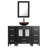 Getzel 48 Single Bathroom Vanity with Wood Top, Vessel Sink, Zinc Alloy Faucet, Solid Wood Legs-192533907-192533913