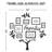 Housewarming Gift Rustic Black Family Tree Photo Frames, Wall Decor Set with Family Plaque, 8 Multi-Openings Collage Frame Kit for Wall Hanging, Large Assorted Sizes