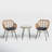 Fuze Wicker 2 - Person Patio Conversation Set with Cushions-1698919972
