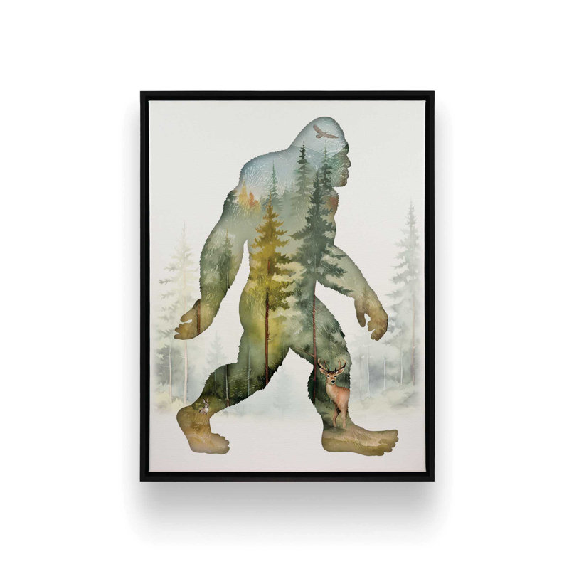 «The Unseen Presence» par Lauren Rader, reproduction d'art, 36 W x 48 H, Black, Framed Canvas