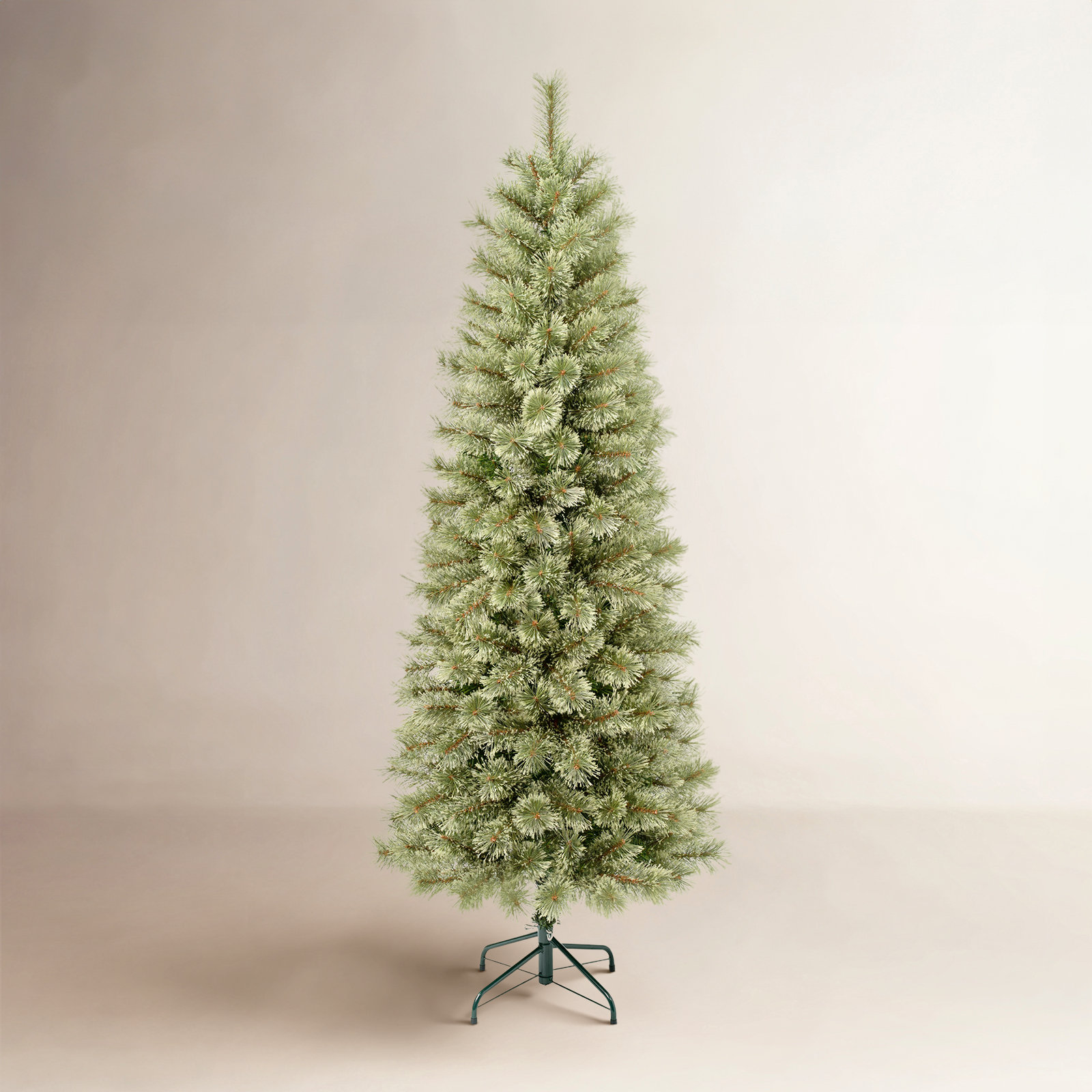 The Holiday Aisle® Artificial Arcadia Pine Cashmere Slim Christmas Hinged Tree, 6' H