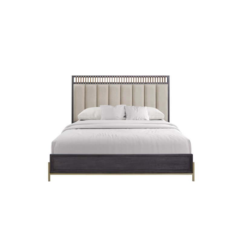 Aurora Upholstered & Strap Panel Bed, King