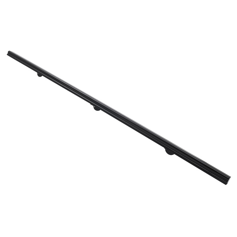 7Ft Decorative Railing For Stairs, Black