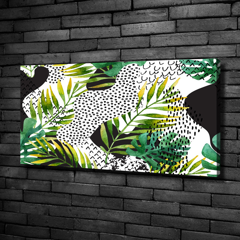 Tropical Leaves - Wrapped Canvas Print