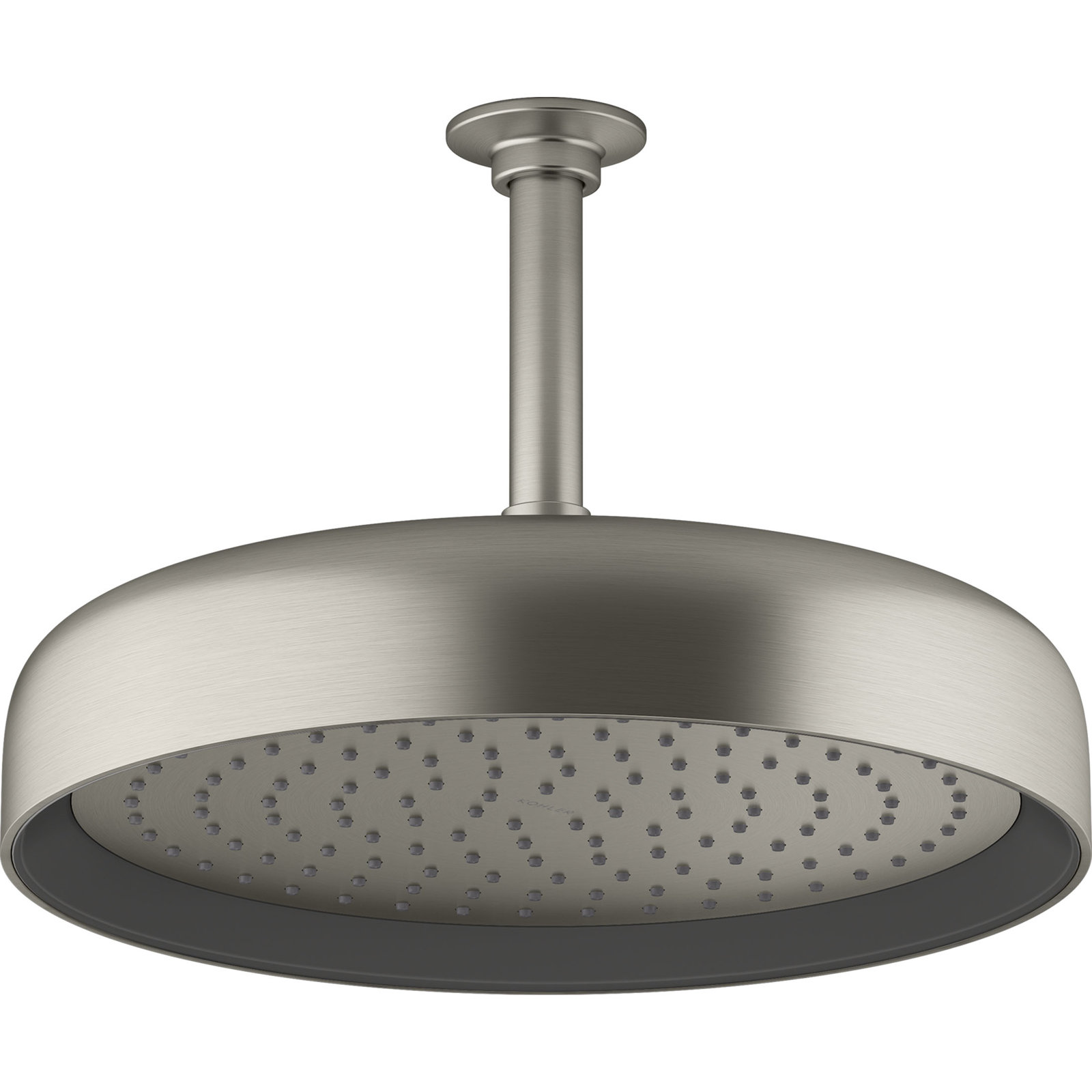 Statement 2.5 GPM Round 12 in. Rainhead with Katalyst Air-Induction Technology, Vibrant Brushed Nickel, 1.75 GPM, Round