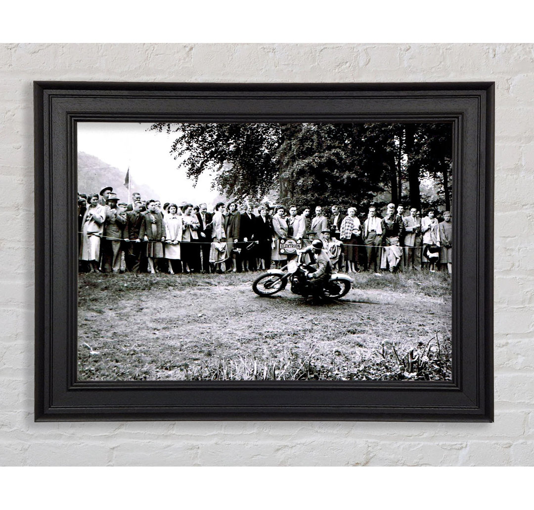 Vintage Motorcross Crowd - Druck