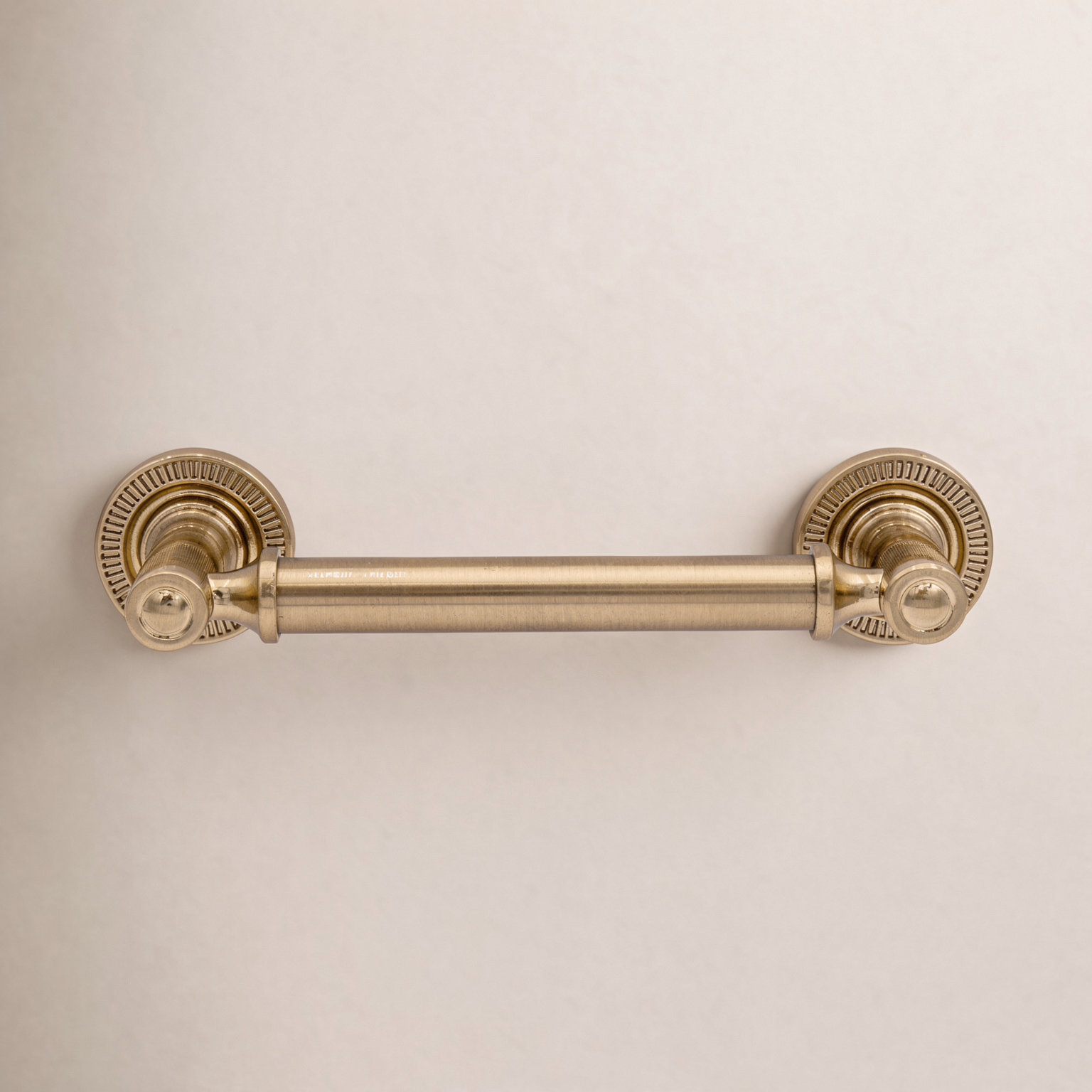 Minted Bar Pull, Satin Brass, 3 3/4"