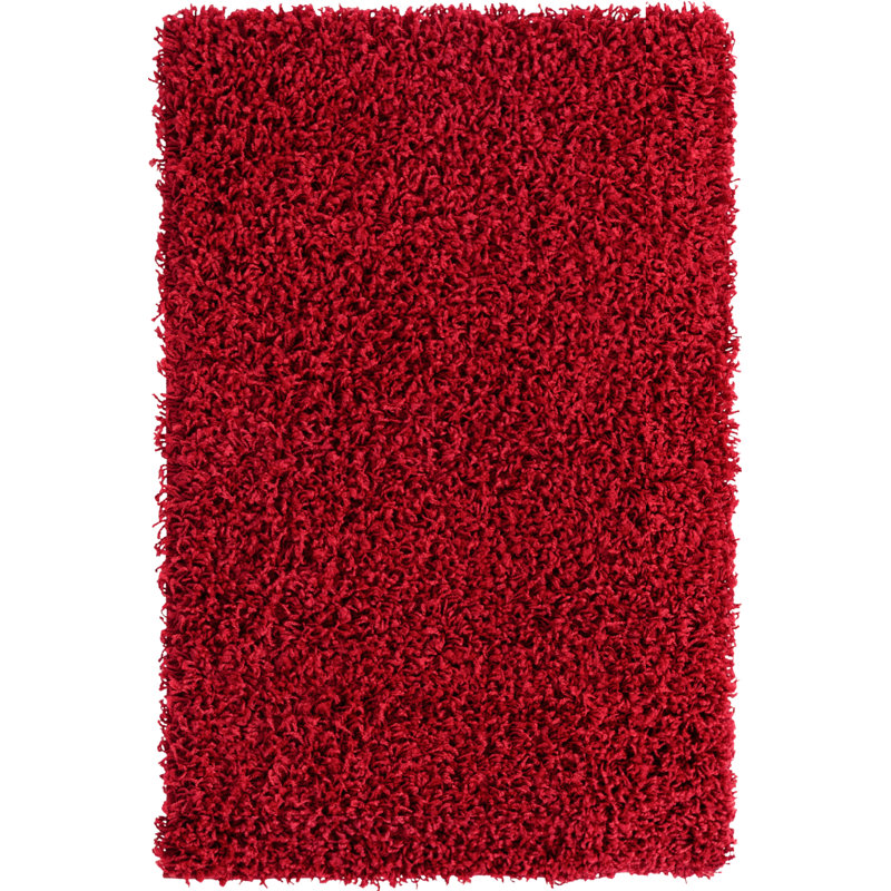 Tapis rouge cerise Renesha, Rectangle 2 pi 2 po x 3 pi