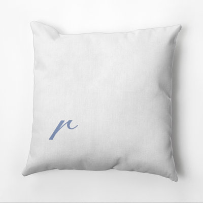 Monogram Design Collection Reversible Throw Pillow