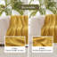 Jeté réversible en tricot de chenille tissé gaufré doux pour canapé, lit et salon-110976842-110977069