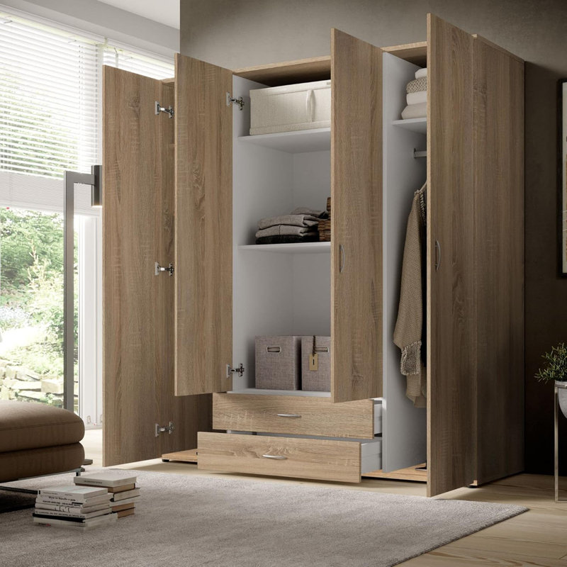 Manufactured Wood Wardrobe, Oak Sonoma