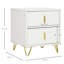 Minneapolis 40cm W Manufactured Wood Bedside Table