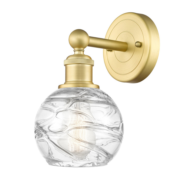 Chapmanville 1 Light Steel Armed Sconce, Satin Gold