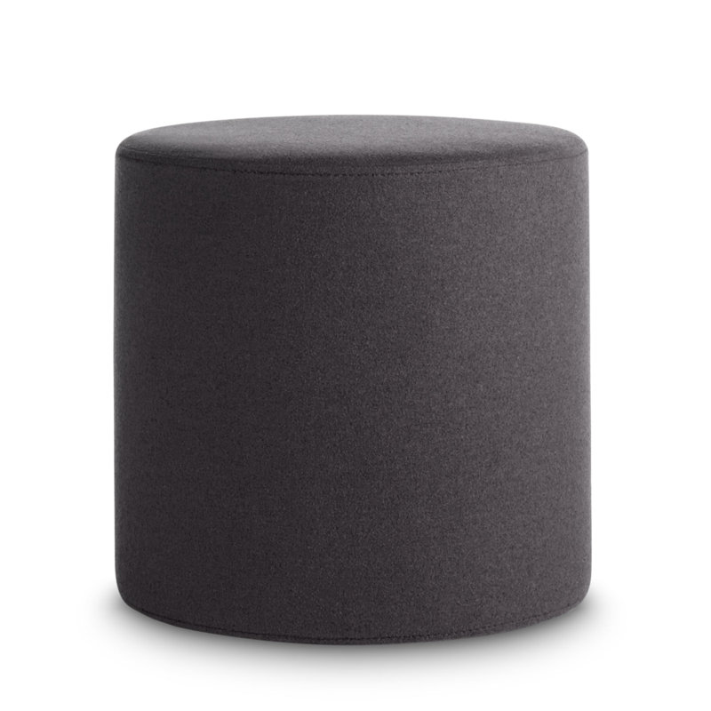 Bumper Cylinder Pouf, Vesper Charcoal