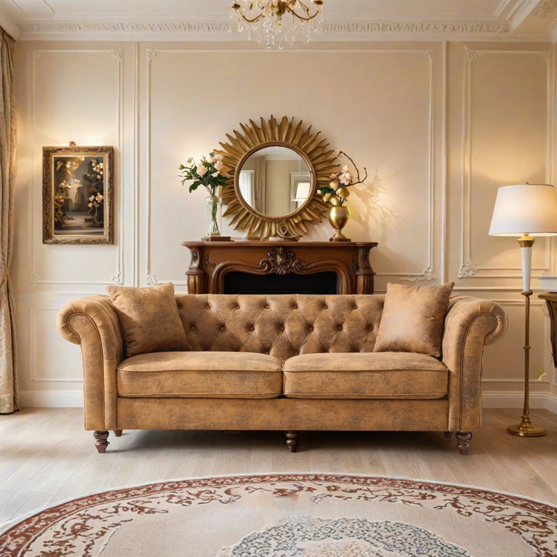 Divan Chesterfield, Brun