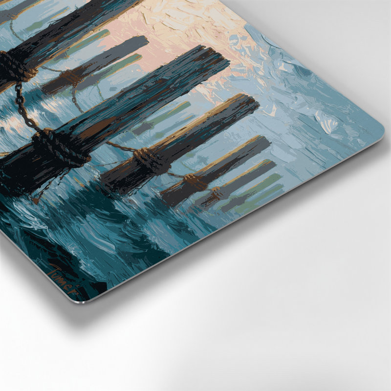 Art mural bleu nautique
