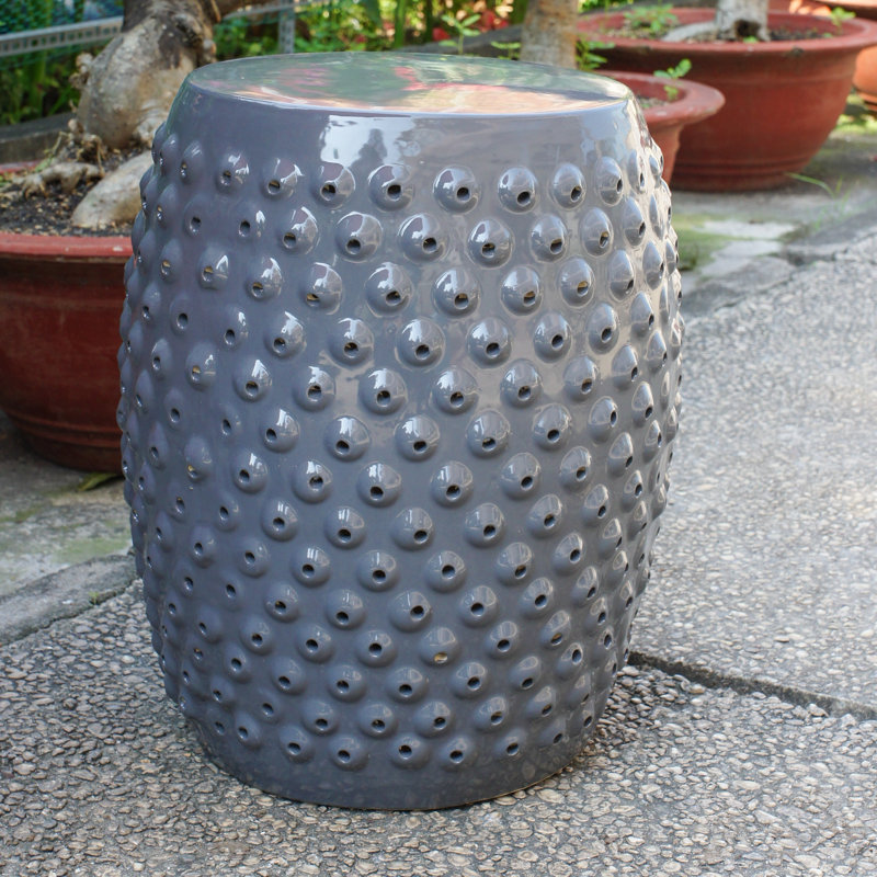 Tabouret de jardin Allyssa, Gris