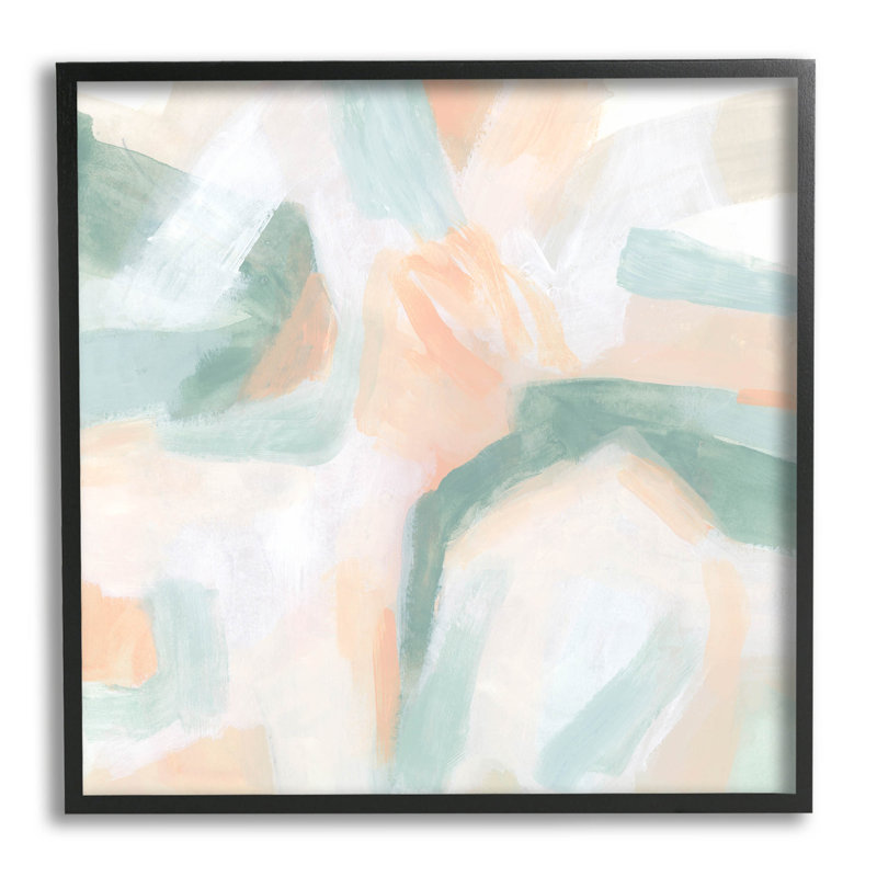 Douces formes pastel abstraites, estampe numérique de June Erica Vess, H 12 po x l 12 po x P 1,5 po