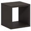 Étagère à livres empilable, bibliothèque cubique de rangement avec dos ouvert, extra épaisse, 40 x 40 x 37 cm, idéale pour le salon, la chambre ou le bureau, chêne noir foncé-123751449