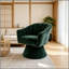 Fauteuil d'appoint pivotant à 360 degrés, fauteuil demi-tonneau capitonné Modern-133955219-133955220-133955224