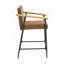 Tabouret de comptoir rembourré d'une hauteur de 31 po avec structure en métal-352506611