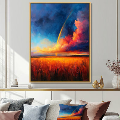 «Rainbow In The Summer Storm I», reproduction sur toile arc-en-ciel