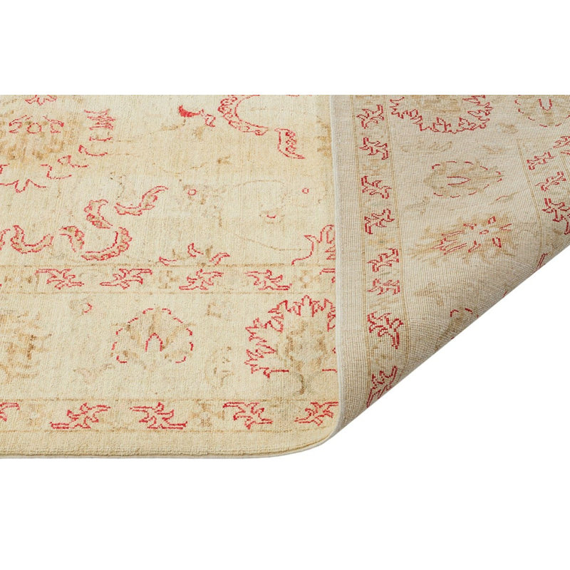 Tapis de couloir beige tissé à la main Jylène