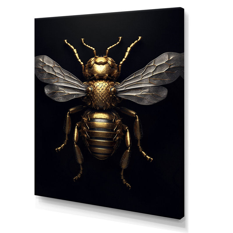 «Mecanical Bumble Bee I», reproduction d'art sur toile, H 20 po x l 12 po x P 1 po, Toile tendue