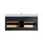 Ensemble de meuble-lavabo mural 48 po noir avec armoire en bois massif et comptoir une pièce en acrylique-362338150-362338153