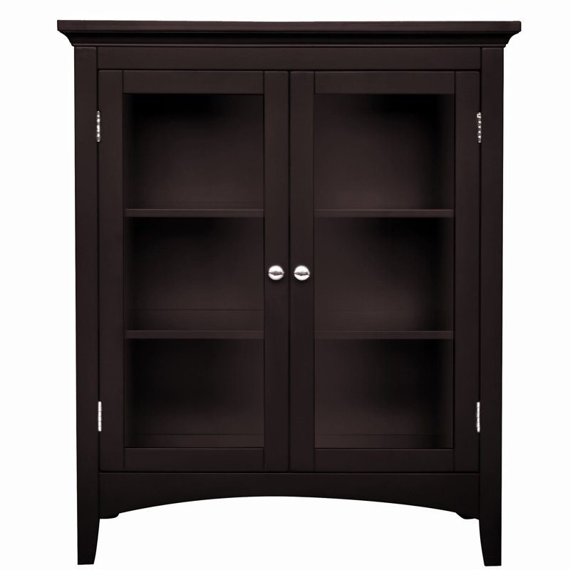 Armoire de rangement autoportante Allare, Espresso
