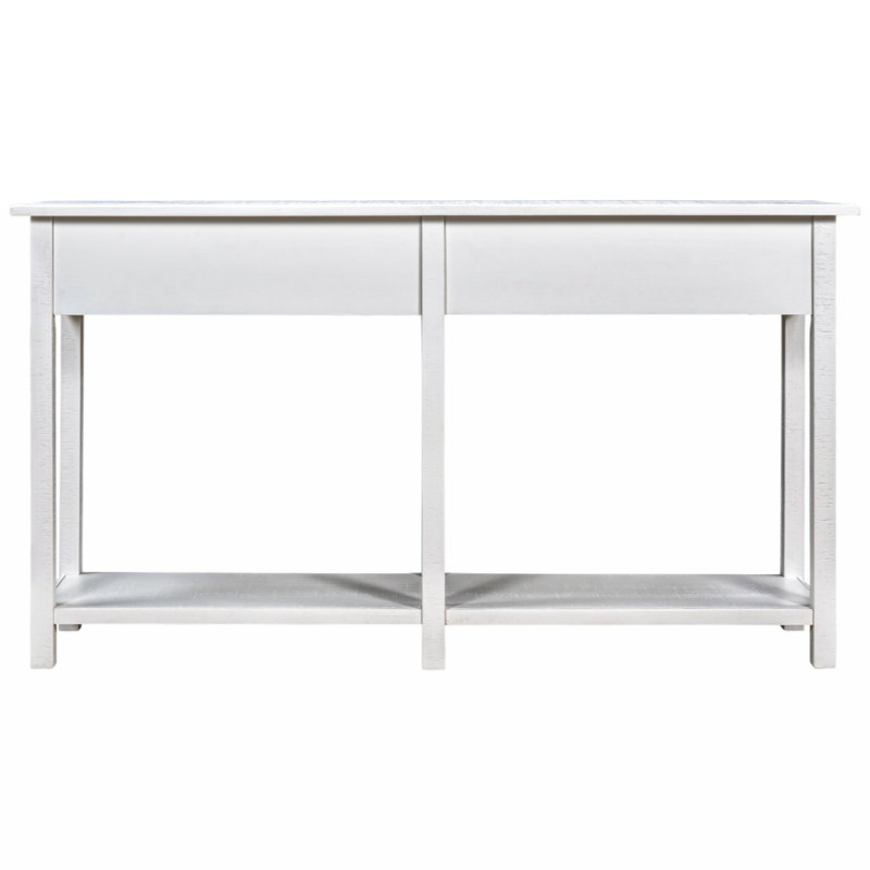 Console de table d'entrée Trissa, Blanc ivoire