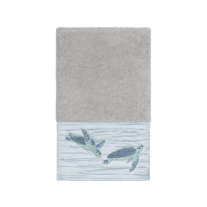 Mia Turkish Cotton Midweight Hand Towel, Light Gray