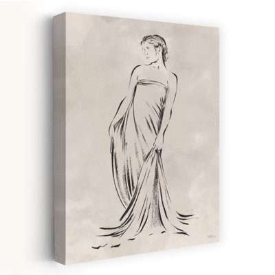 Esquisse d'une femme debout - Art contemporain