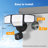 1 3 Head Weather Resistant Outdoor Security Light with Motion Sensor-114325317
