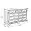Armoire d'appoint en bois massif brun noisette