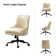 Positano Modern Faux Leather Tilting  Swivel Task Chair with Nailhead Trims
